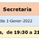 HORARI SECRETARIA